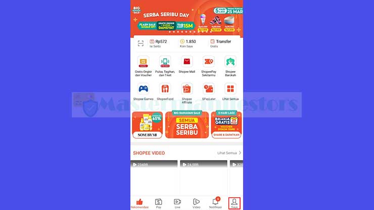 Jalankan Aplikasi Shopee