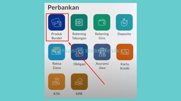 Pilih menu Produk Bundel di halaman Beranda