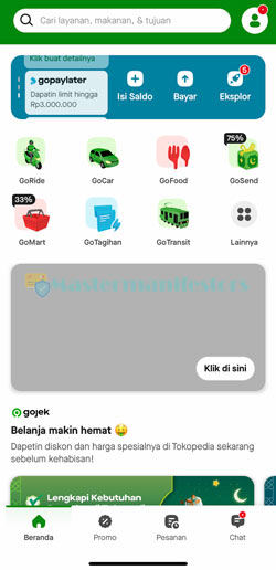 Jalankan Aplikasi Gojek