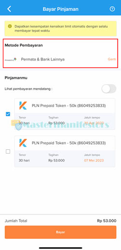 Tentukan Metode Pembayaran