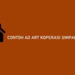 contoh ad art koperasi simpan pinjam