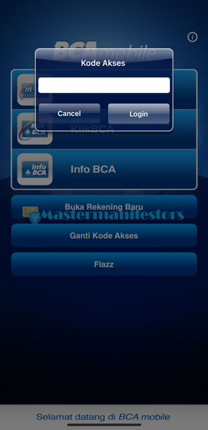 Login M Banking BCA