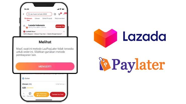 Penyebab Lazada PayLater TidakTersedia