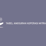 tabel angsuran koperasi mitra dhuafa