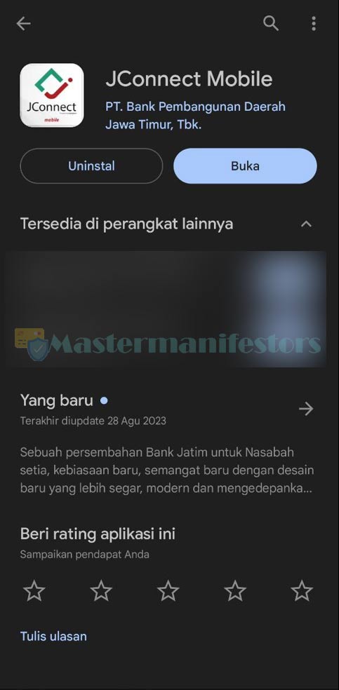 1. Download Aplikasi JConnect Mobile Bank Jatim