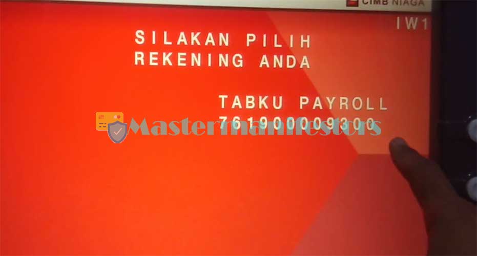 contoh nomor rekening cimb niaga di mesin atm