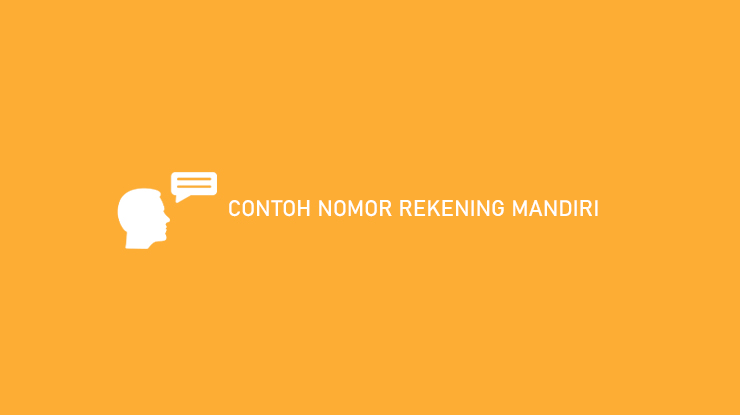 contoh nomor rekening mandiri