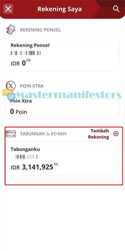 contoh rekening cimb niaga di octo mobile